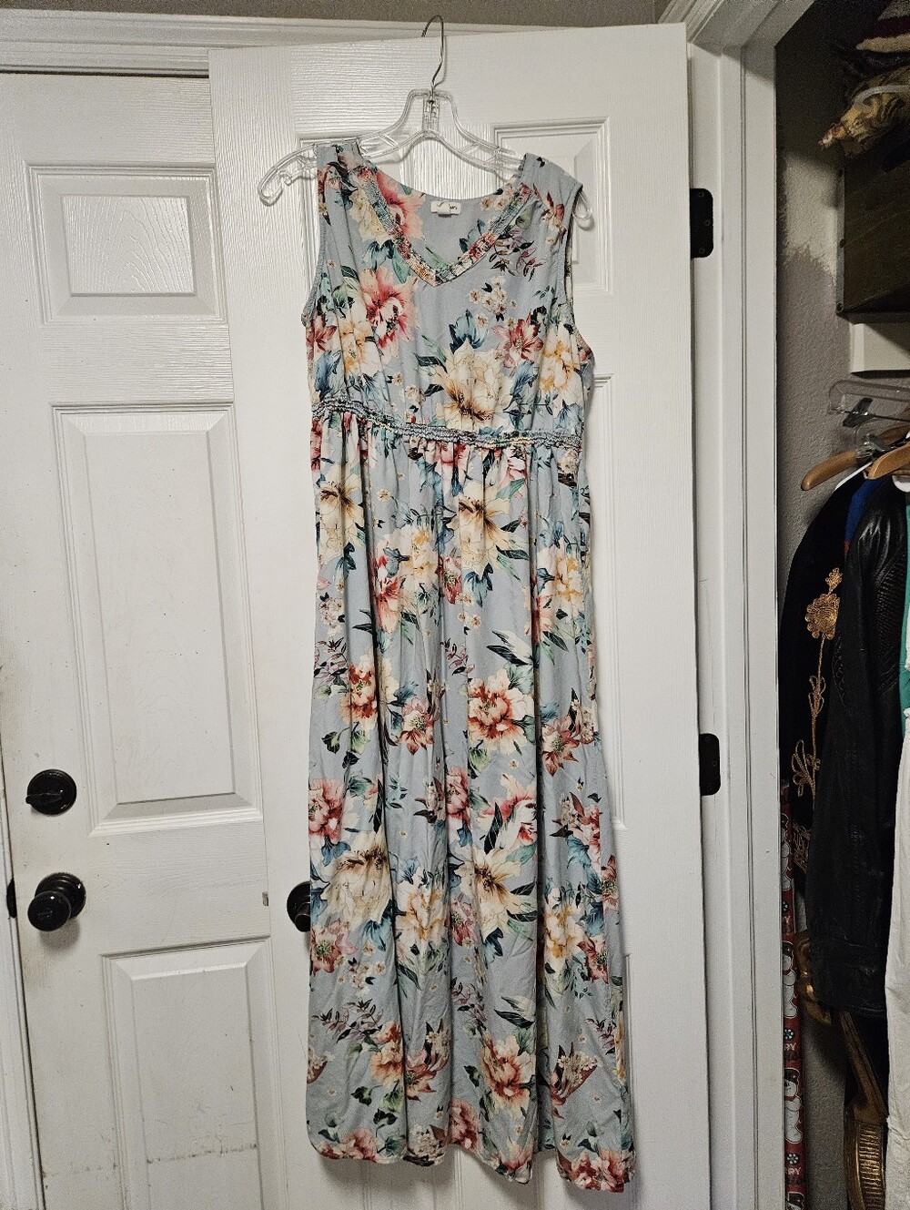 Tribal jeans summer dress Large